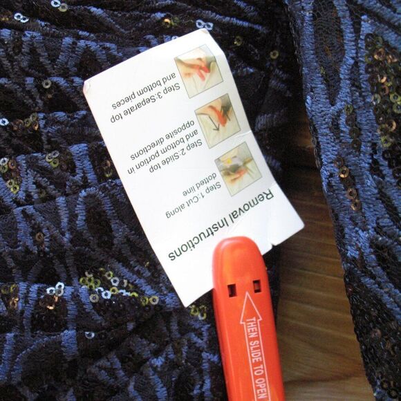 Mac Duggal 12412 Womens LONG SLEEVE RUCHED SEQUINED V-NECK GOWN Dress - Picture 15 of 15